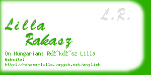 lilla rakasz business card